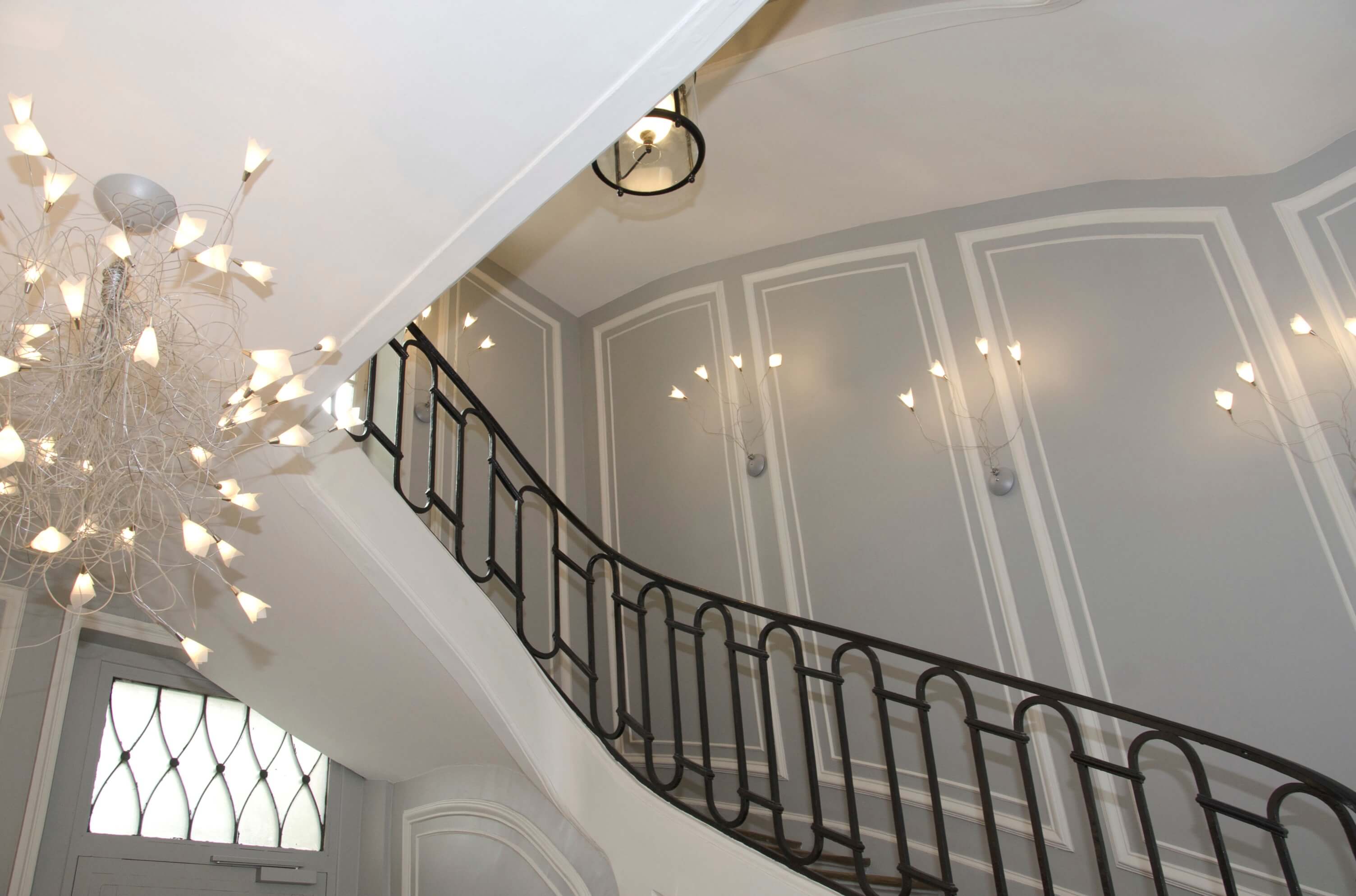 Rénovation de l’escalier d’honneur de la caserne des Mousquetaires Noirs